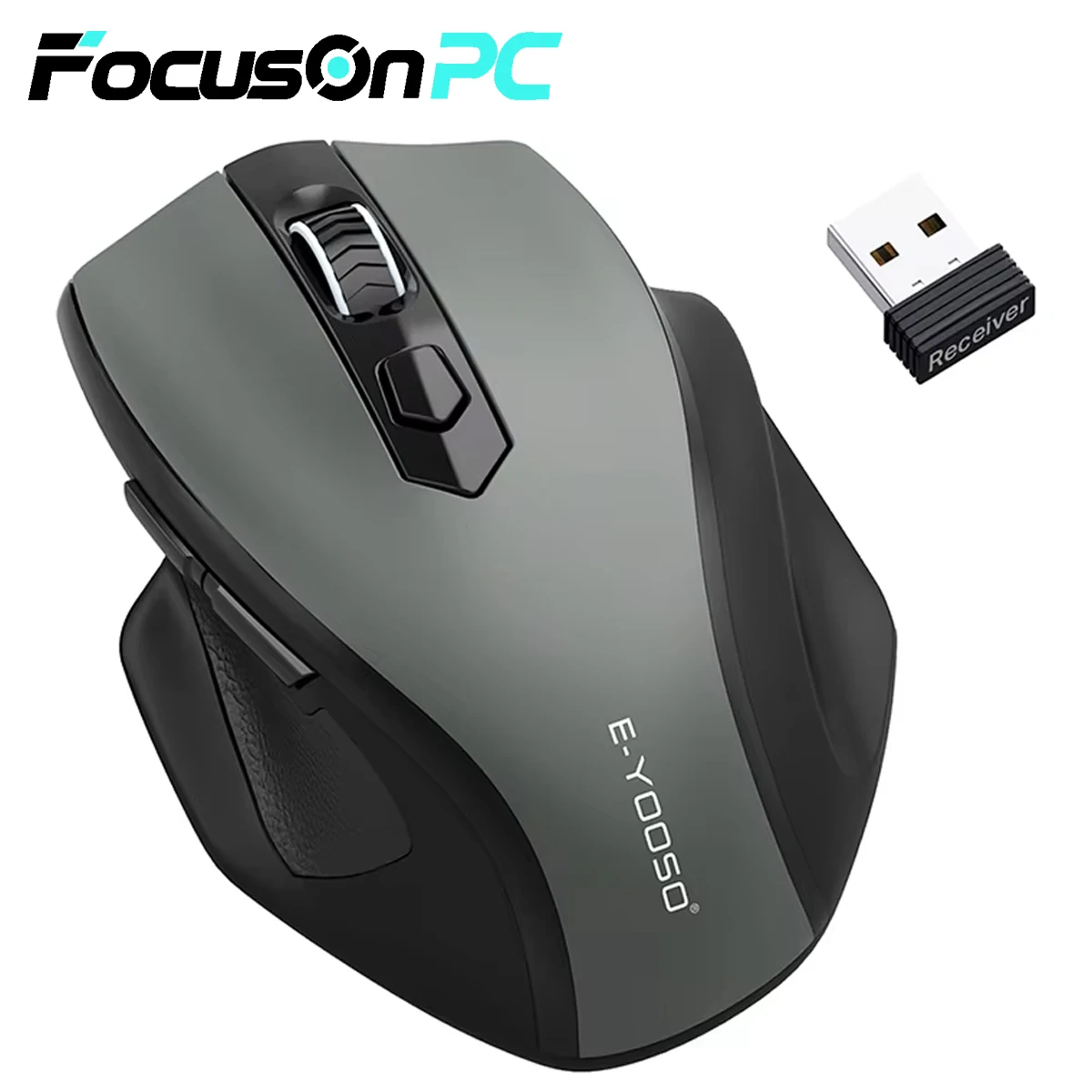 【¥667】FocusOnPC 2.4G ワイヤレス人間工学マウス-アリエク特価アラート