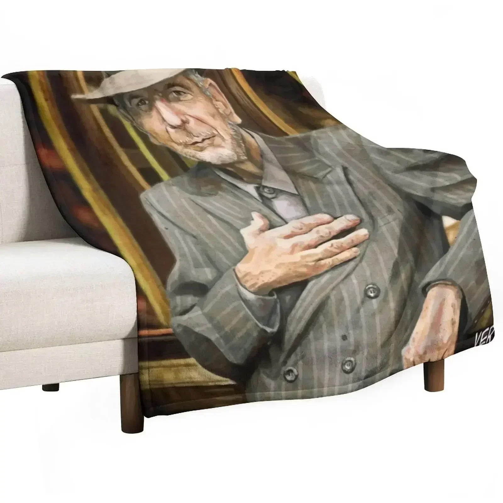 

Leonard Cohen Throw Blanket Beautifuls Thermal Blankets