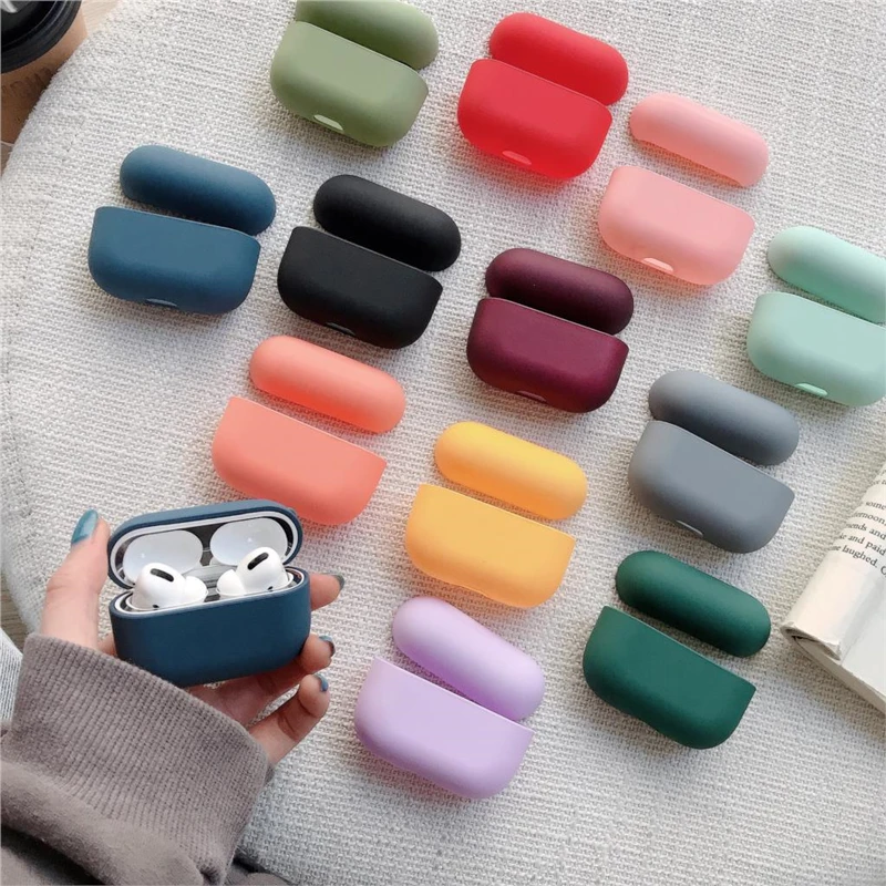 Tpu capa protetora caso de silicone macio para airpods pro fones de ouvido (airpods não incluído)