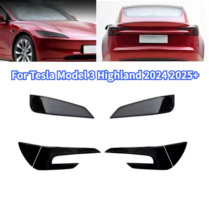 

Для Tesla Model 3 Highland 2024, защитная пленка для фар + задний фонарь, ТПУ, наклейка на задний фонарь, защитные аксессуары