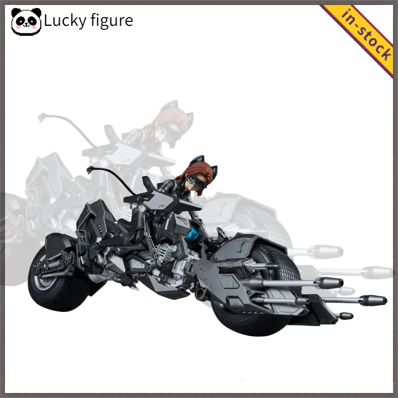 In Stock Figure Catwoman Movable Assembly Figure Batman Series Mecha Assembly Kit Model Catwoman Motorcycle Statue Gift Toy