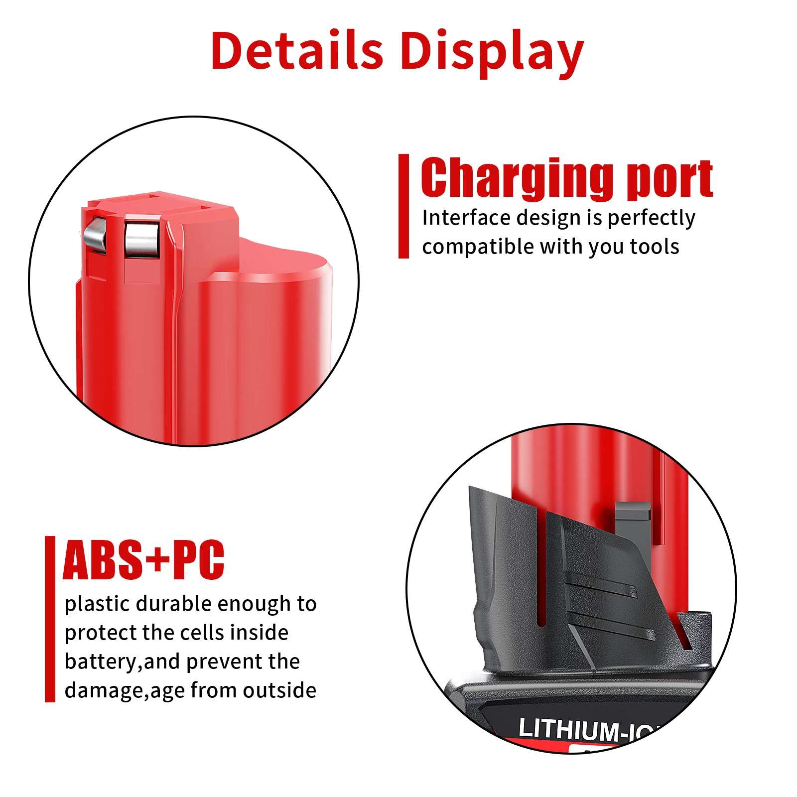 For Milwaukee M12 Rechargeable Battery 7000mAh For 12V Cordless Tools 48-11-2402 48-11-2411 48-11-2401 MIL-12A-LI 7.0Ah Battery