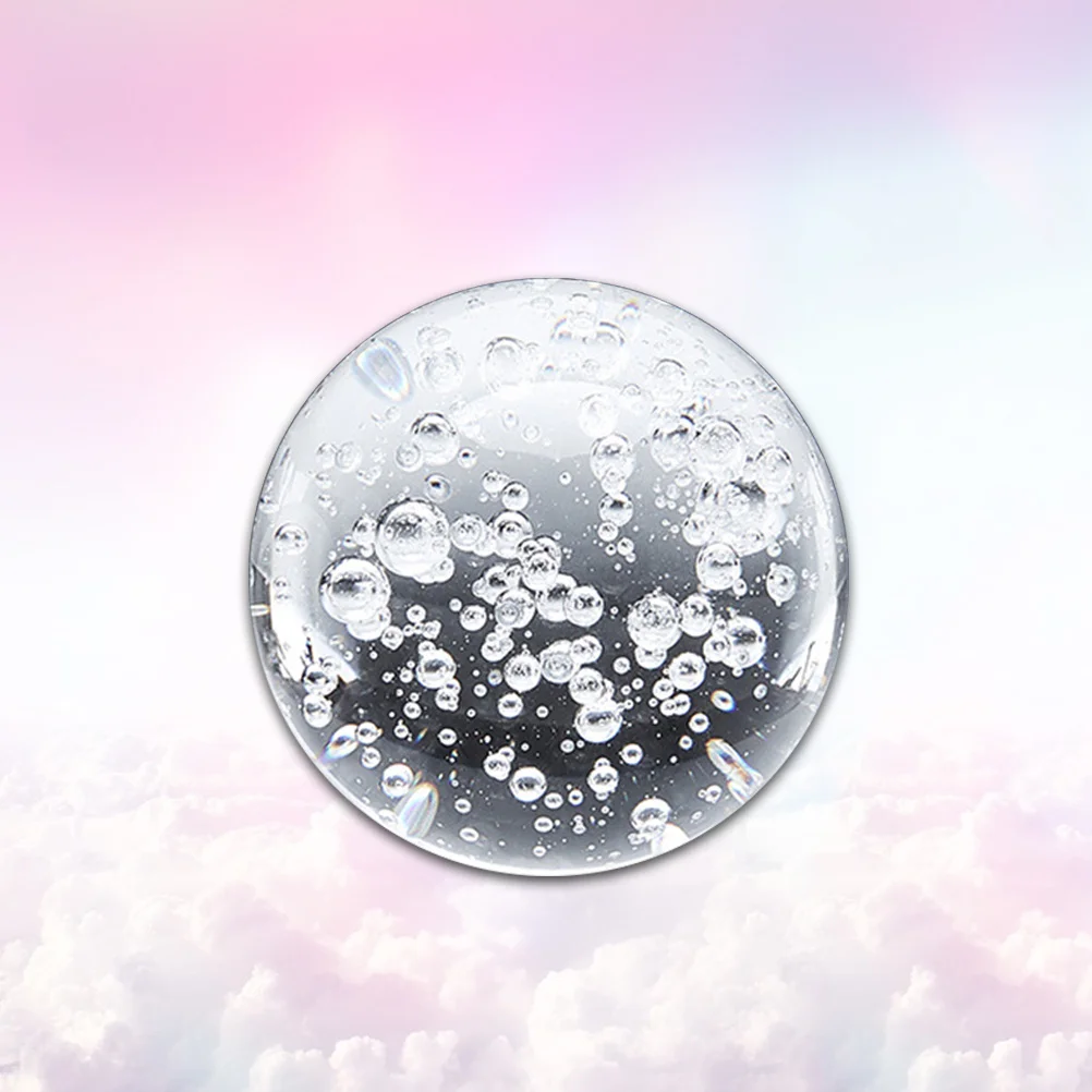 

1Pcs Bubble Crystal Ball Transparent Ornament Rockery Decoration Table Desktop Showcase Car Workplaces 6Cm Unique Gift