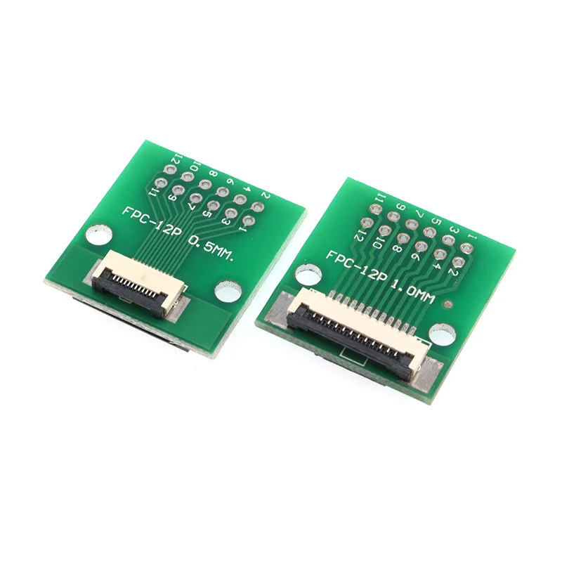 FPC/FFC Flat Cable Transfer Plate is Directly Inserted DIY 0.5 MM 1MM To 2.54mm Spacing Connector 6/8/10/12/20/24/30Pin
