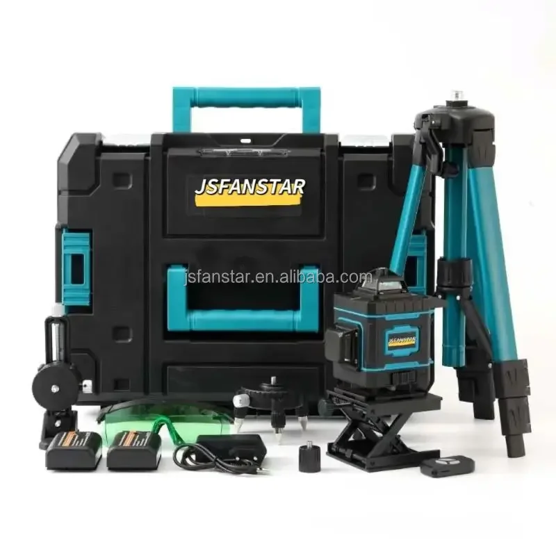 Cheap Oem Prices Digital 16 Cross Line 4d Green Laser Level Combo With Tripod