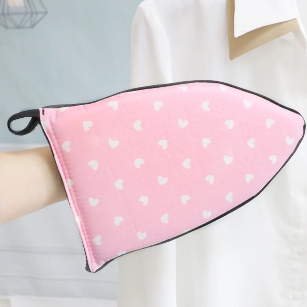 

2Pcs Handheld Ironing Mat Heat Resistant Ironer Gloves Protective Cushion for Home Office Hotel Household Ironing Accessories