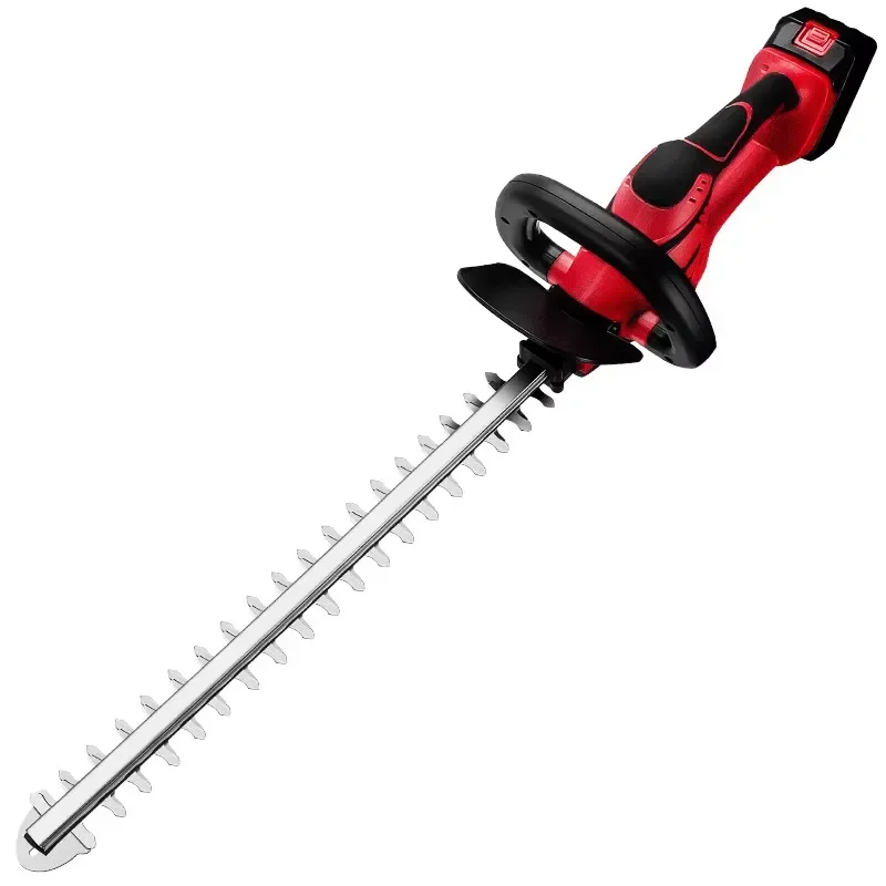 21V Cordless Hedge Trimmer High Power Electric Garden Shears Handheld Grass Cutter DIY Pruning Tool for Lawn Care Maintenance