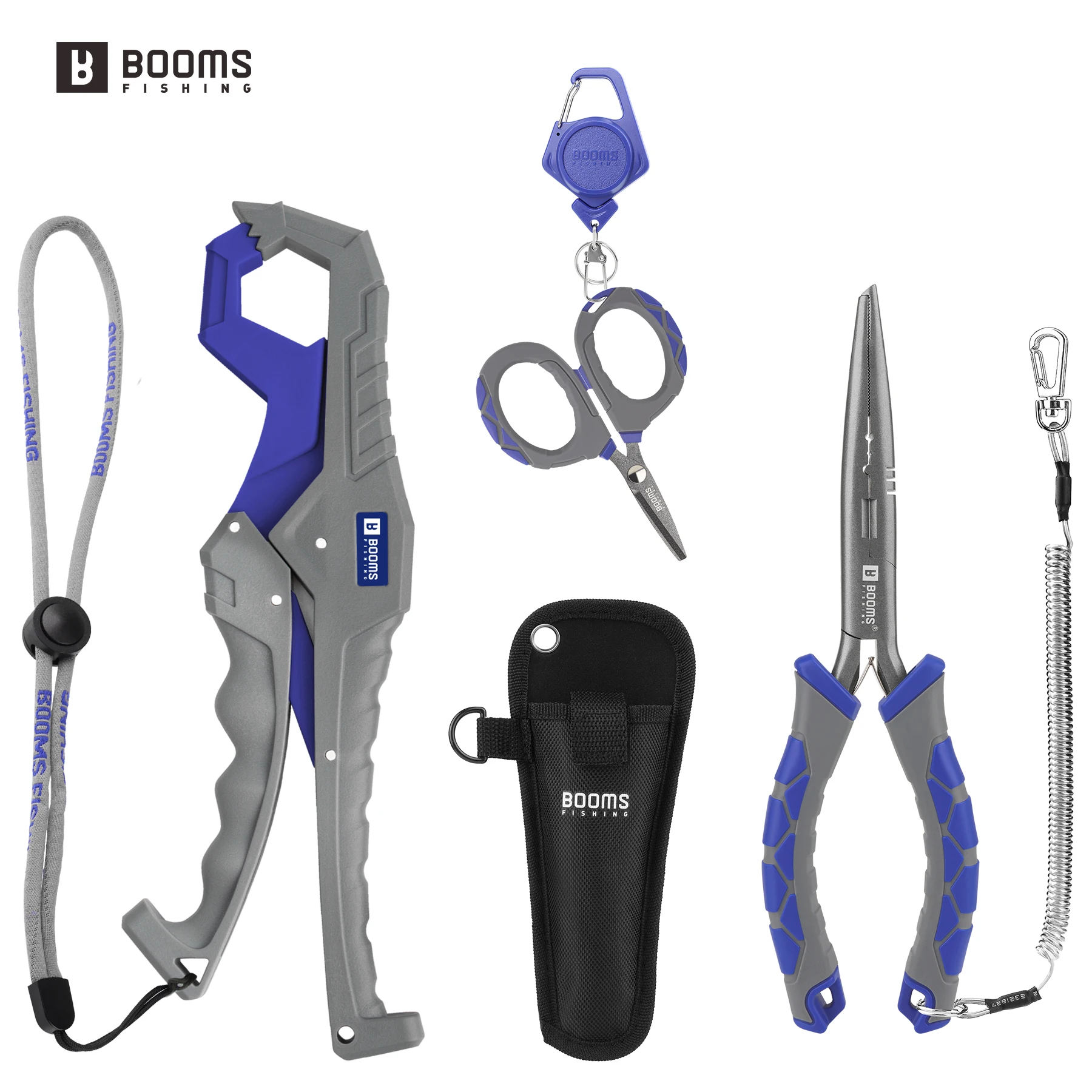 

Booms Fishing XT01 Pliers and Fish Gripper and Small Fishing Scissors Tools Kit Line Cutters Hook Remover Fishing Tackle Set