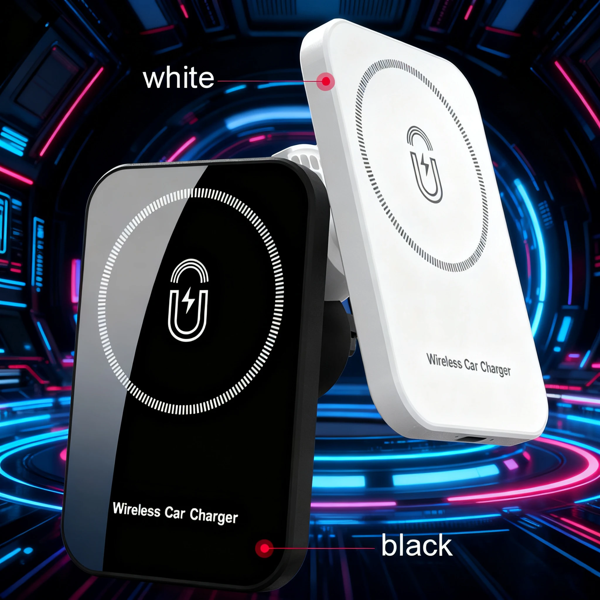 Magnetic Wireless Car Charger 15W – Wireless Charger, Magnetic Vent Mount for iPhone 17, iPhone 16, 15, and 14 Series