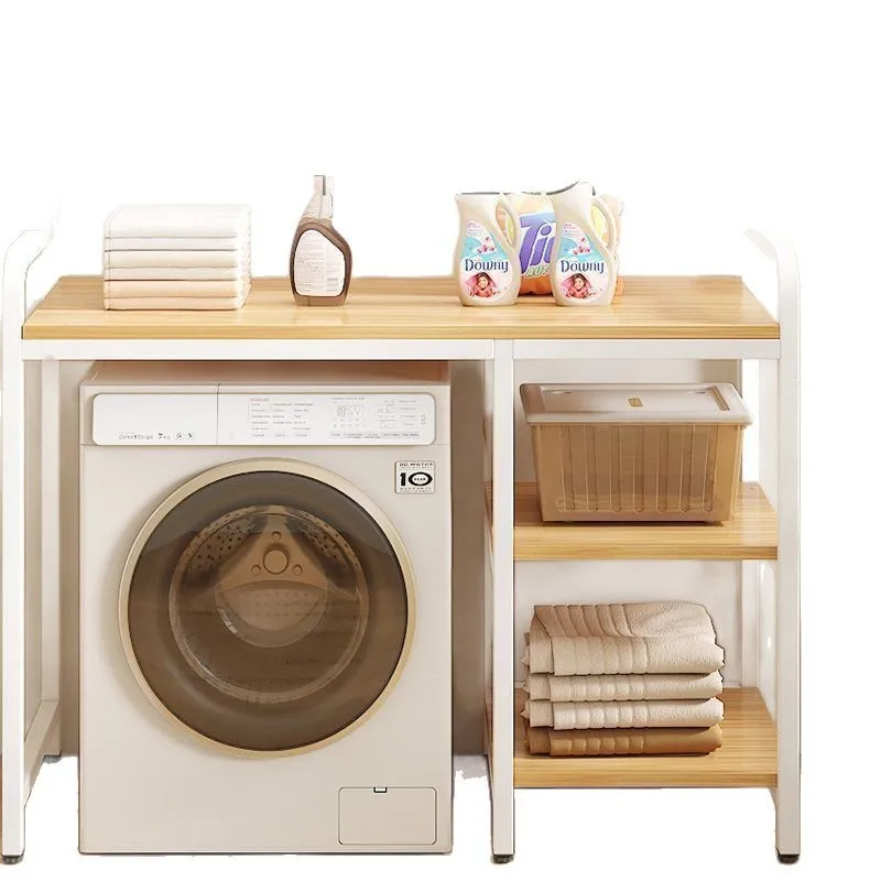 

Sub-floor bathroom, side storage rack above the bathroom, balcony storage
