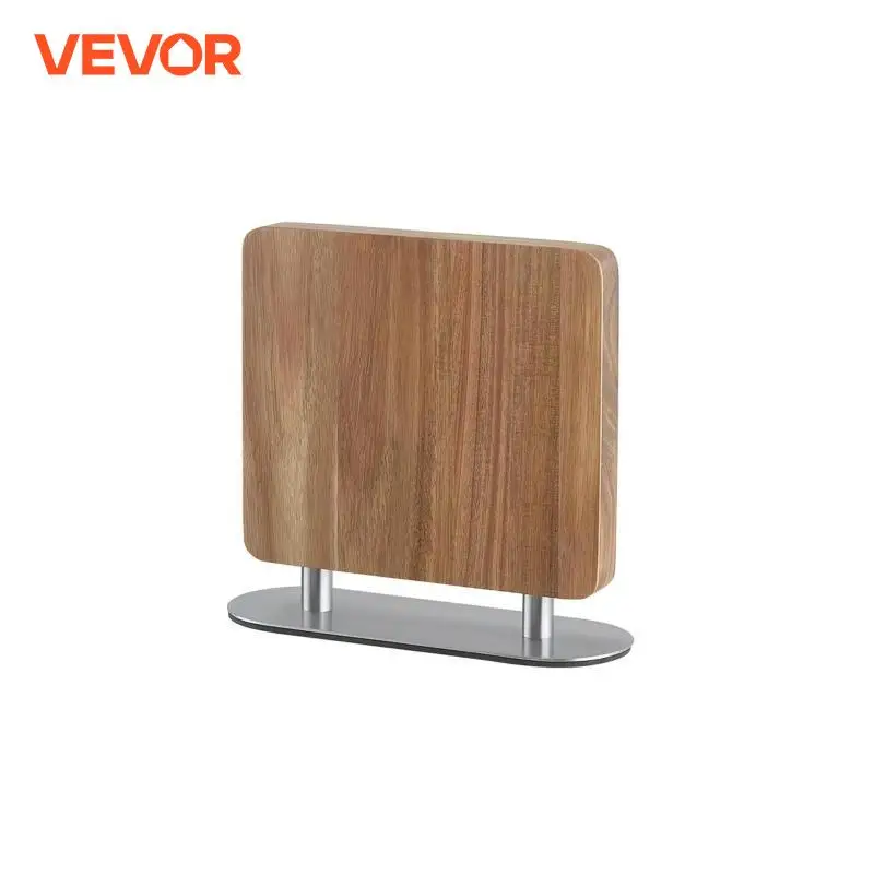 VEVOR Portacoltelli Magnetico 26 cm Portacoltelli Magnetico Bifacciale Portacoltelli Multifunzione in Legno di Acacia Stabile per Portacoltelli Poretautensili da Cucina Ristorante, Ceppo Portacoltelli