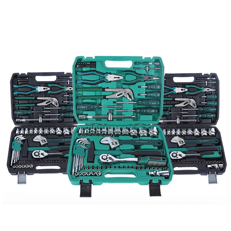 Professional 79-piece Repair Tool Kit Including Ratchet Wrench and Other specialized Tools for Vehicle Maintenance and Repair