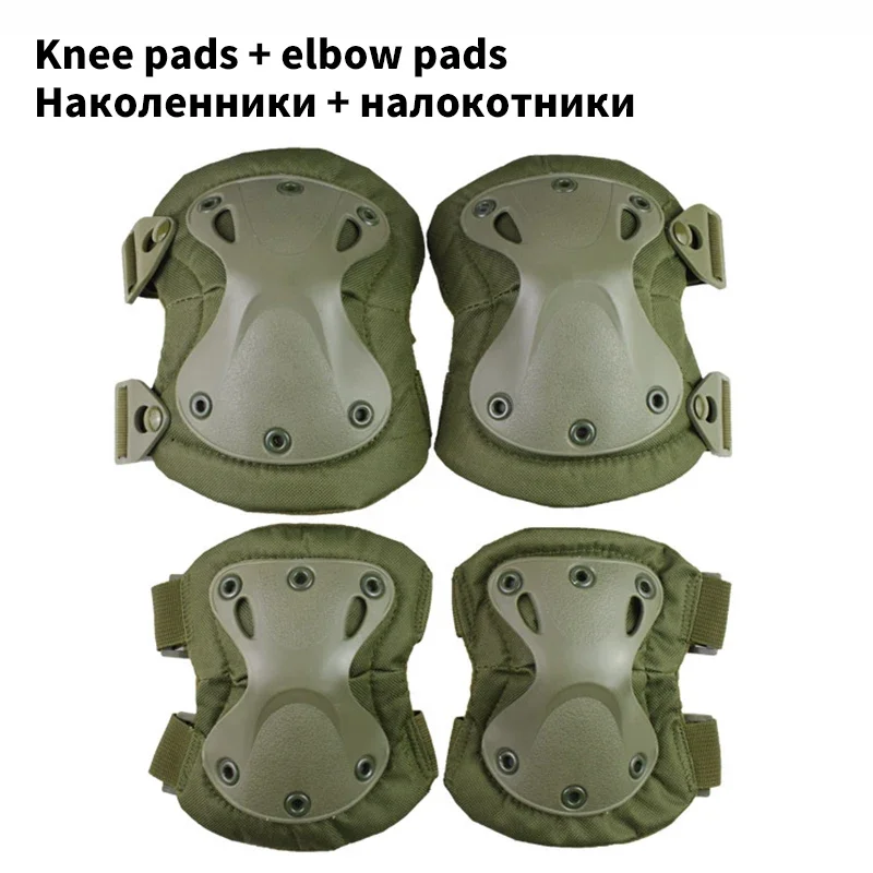 

Tactical Knee Pad Elbow Military Combat Protective Equipment Outdoor Sports CS Airsoft Paintball Safety Knee Pads Elbow Pads