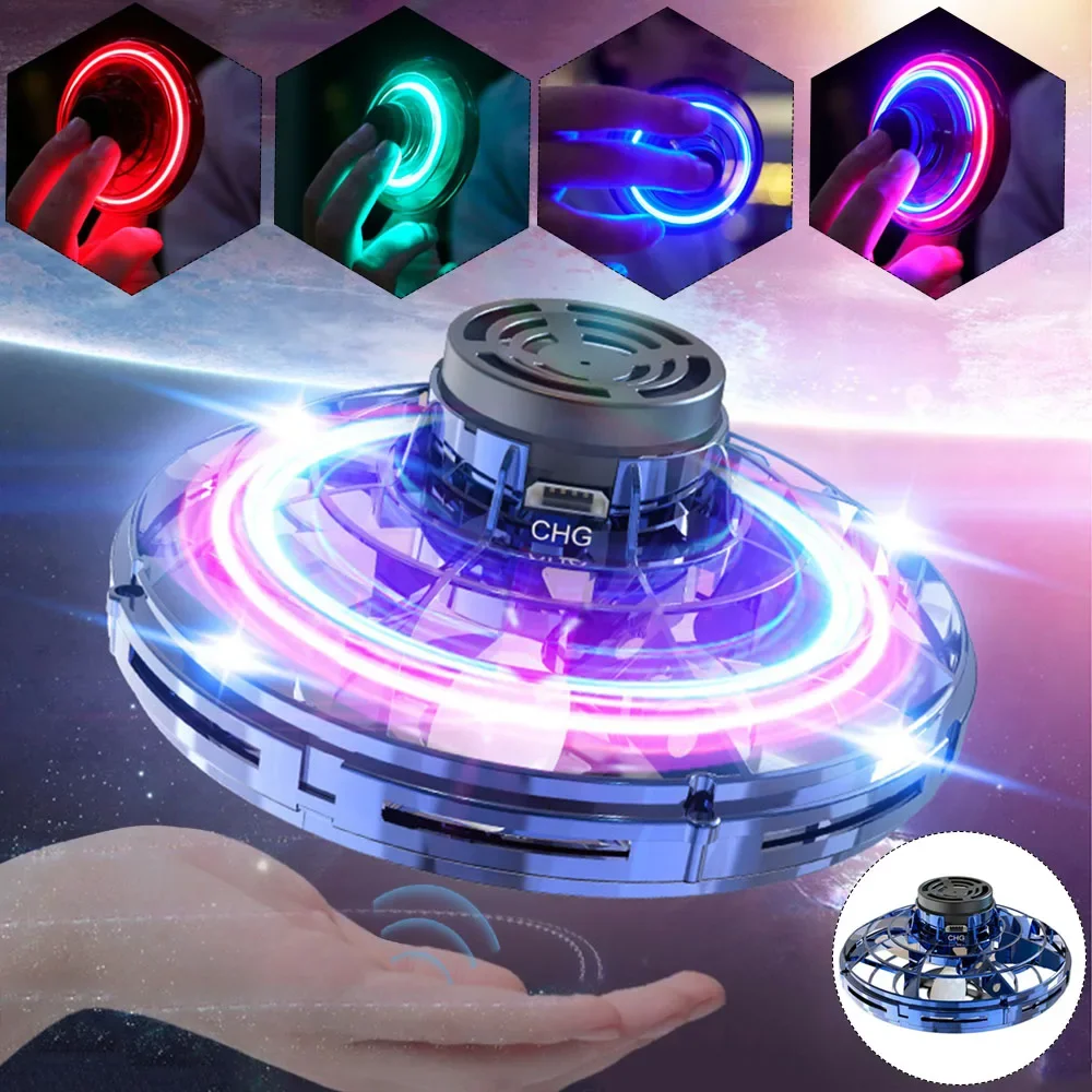 Mini Drone UFO RC Quadcopter Fingertip Upgrade Flight Gyro Flyin Spinner Decompression RC Toys Gift For Kids