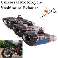 51mm 60mm Universal Motorcycle Yoshimura R11 Exhaust Pipe Escape Modified Muffler For R1 MT-09 Ninja250 Ninja400 Z1000 CBR1000RR