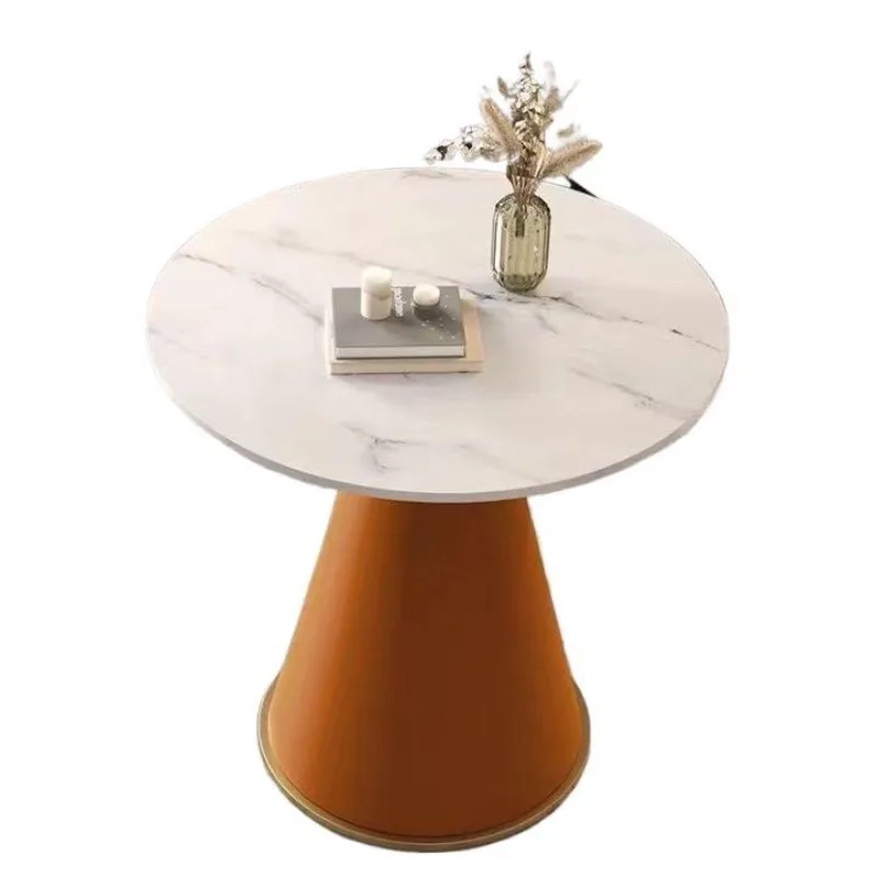 

Simple light luxury Nordic rock slab hotel creative reception coffee table modern living