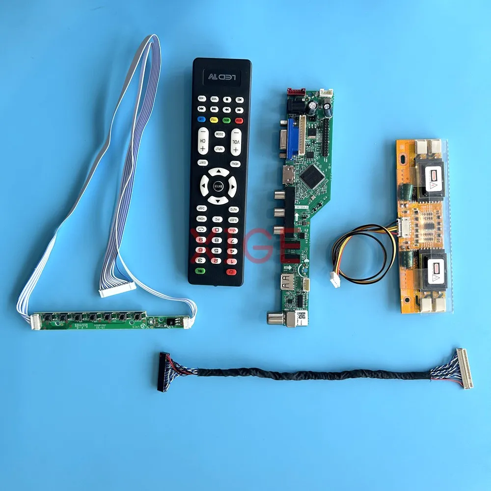 

Controller Driver Board Fit LM200WD1-TLA1 M200O1-L01 DIY Kit 1600*900 4CCFL LCD Monitor Analog TV LVDS 30-Pin IR+USB+AV+HDMI+VGA