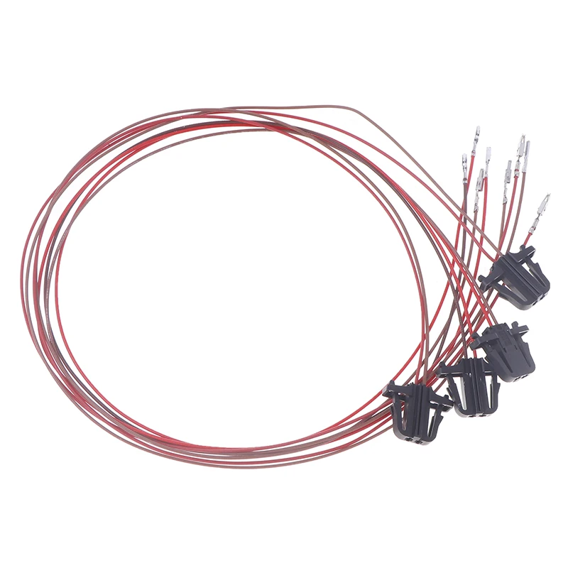 4PCS Front Back Car Door Light Cable Wires Connector Harness Plug For Golf 5 6 7 Jetta MK5 MK6 MK7 T-ROC Tiguan