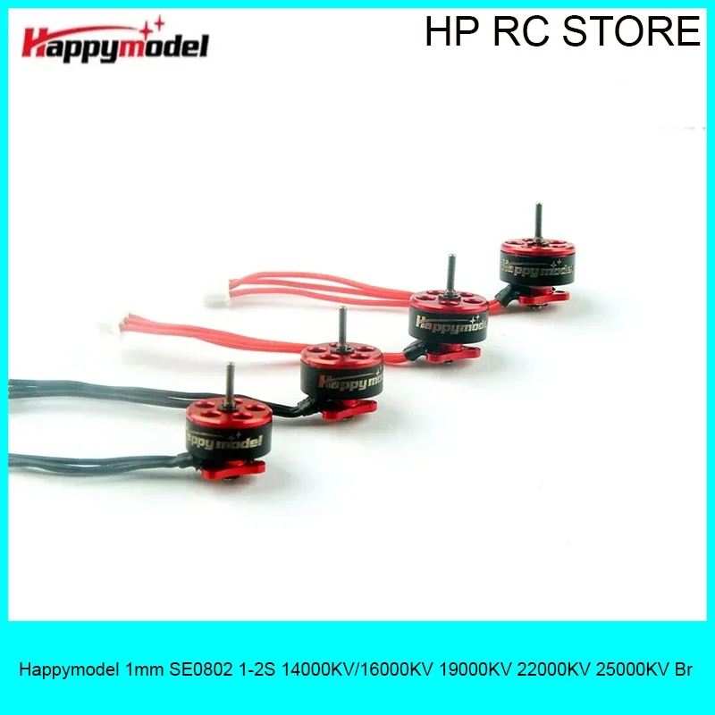 

4PCS Happymodel SE0802 1-2S 14000KV/16000KV 19000KV 22000KV 25000KV Brushless Motor for Mobula7 Snapper7 RC Drone Multicopter