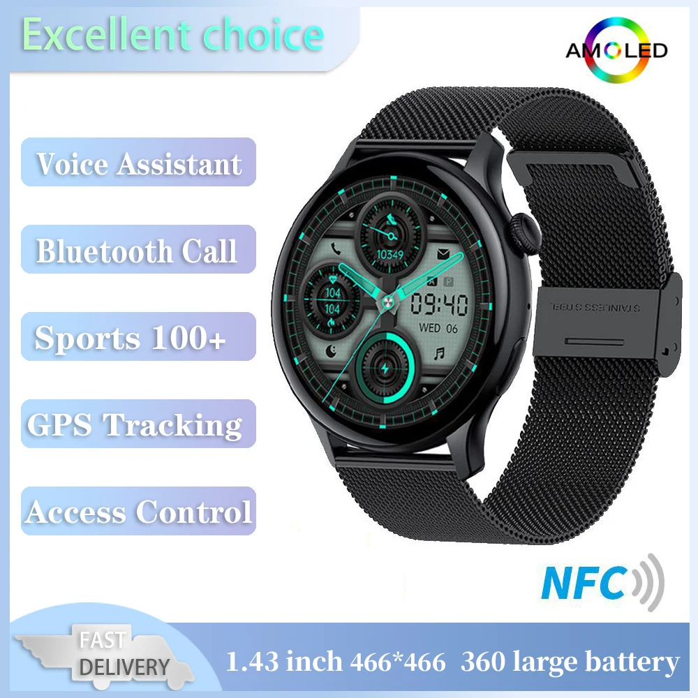 

Спортивные женские Смарт-часы Xiaomi Youpin с пульсометром, голосовым помощником и Bluetooth-вызовом, водонепроницаемые электронные часы