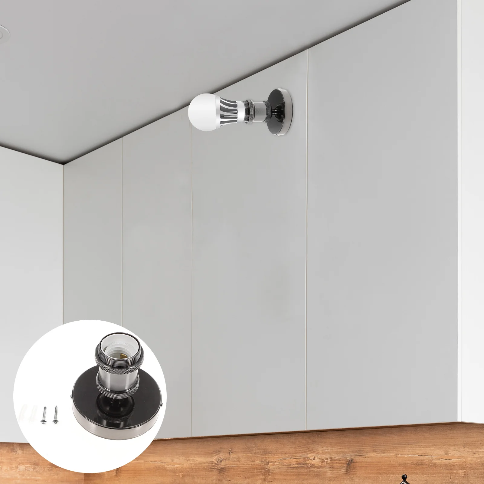 

Vintage Lamp Bulb Holder E27 Light Socket Adapter Ceiling Base Metal Table Socket Replacement Sturdy Light Holder For Diy