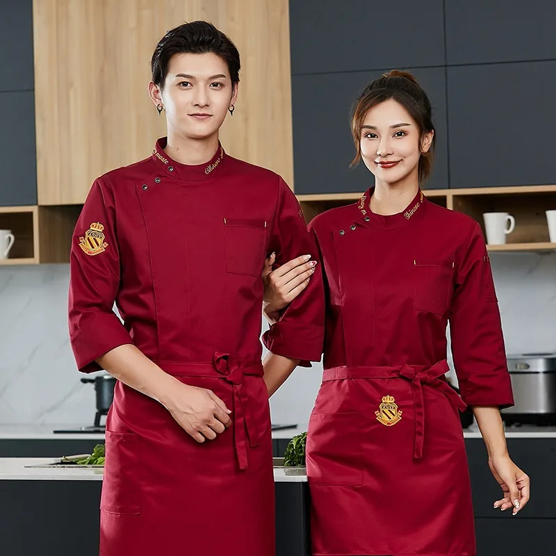 C402 Chef 'S Overalls Mannen Korte Mouwen Volwassen Ober Jas Lady Chef Uniform Hotel Catering Bakken Keuken Chef 'S lange Mouwen