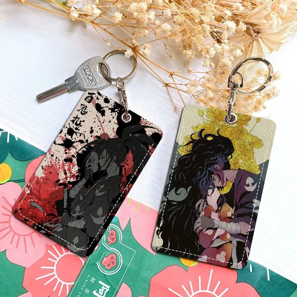 

Anime Dororo PU Soft Leather Rectangular Key Card Holder Induction Elevator Protection Cover Youth Faion Accory