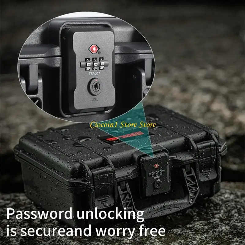 

A3PC Camera Carrying Case Double Layer Large Capacity Secure with Lock For Pocket 3 Filming Equipment Water Resistant