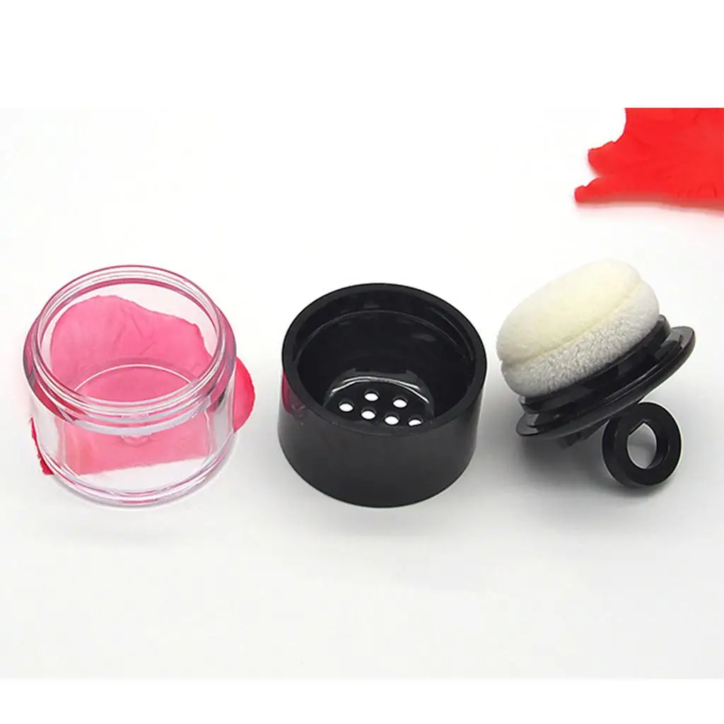 Plastic Sifter Case Empty Face Powder Compact Makeup Jar for Cosmetics Kit Portable Blush Glitter Storage