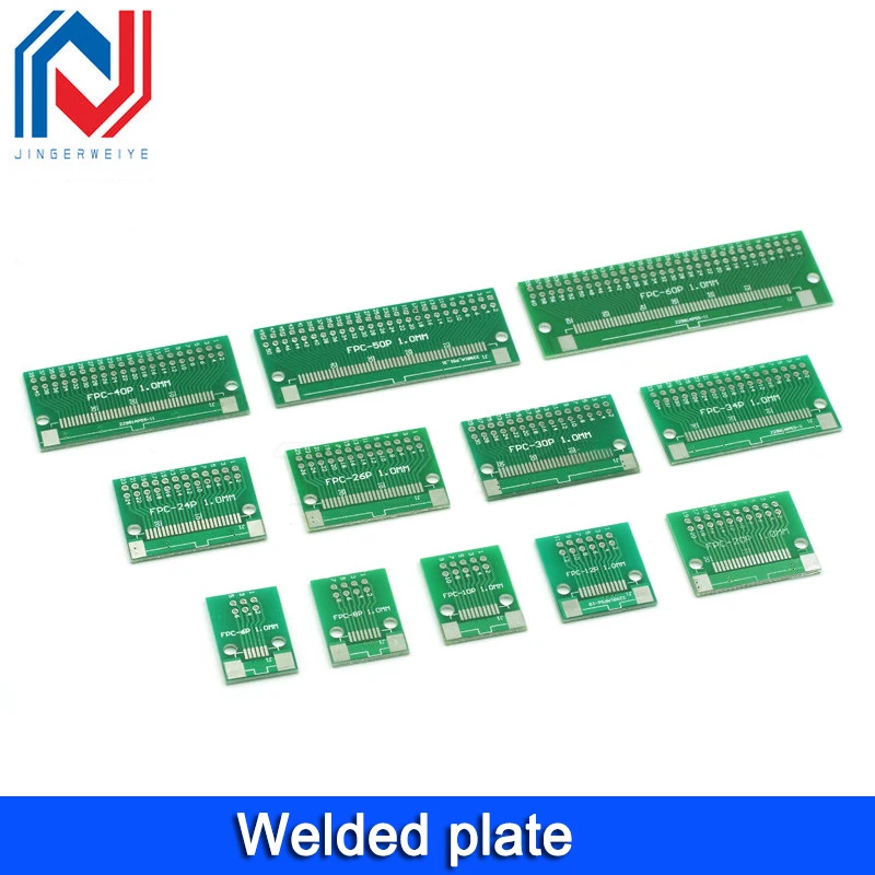 Placa Adaptadora FPC/FFC 0.5/1.0MM Cable Plano de Transferencia Inserción Directa Conector de Espaciado DIY 6P/8P/10P/20P/30P/40P/60P 4