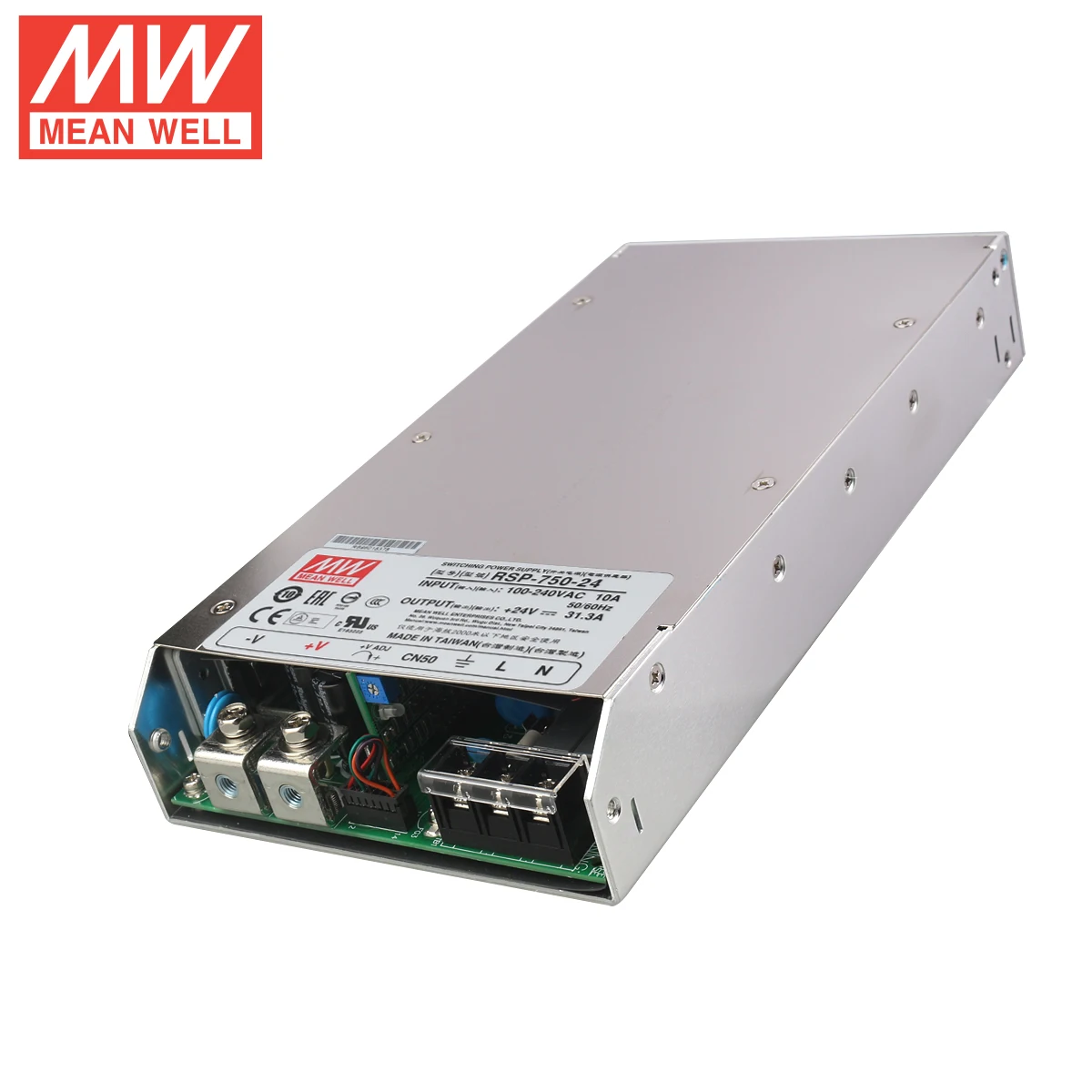 Tai Wan MeanWell RSP-750-24 24V 31.3A 750W Single Output Switching Power Supply PFC Function AC-DC