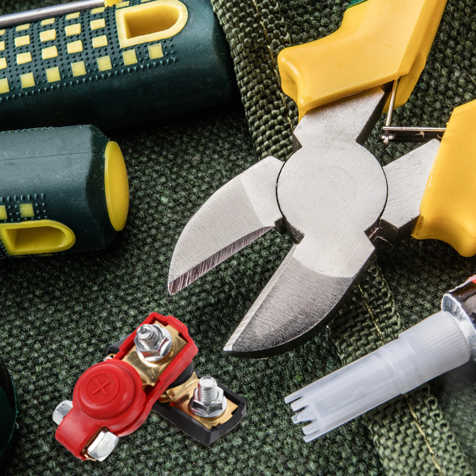 

1 пара медных клеммных зажимов для автомобиля, грузовика, автомобиля, прочные универсальные зажимы с положительным отрицательным цветовым кодированием, безопасные