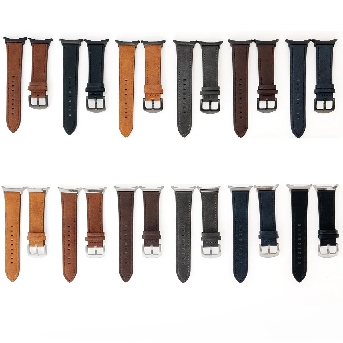 Leather Band for Samsung Galaxy Watch 7 Ultra 47mm No Gaps Strap SmartWatch Bracelet for Galaxy Watch 7Ultra Wristband Correa image 6