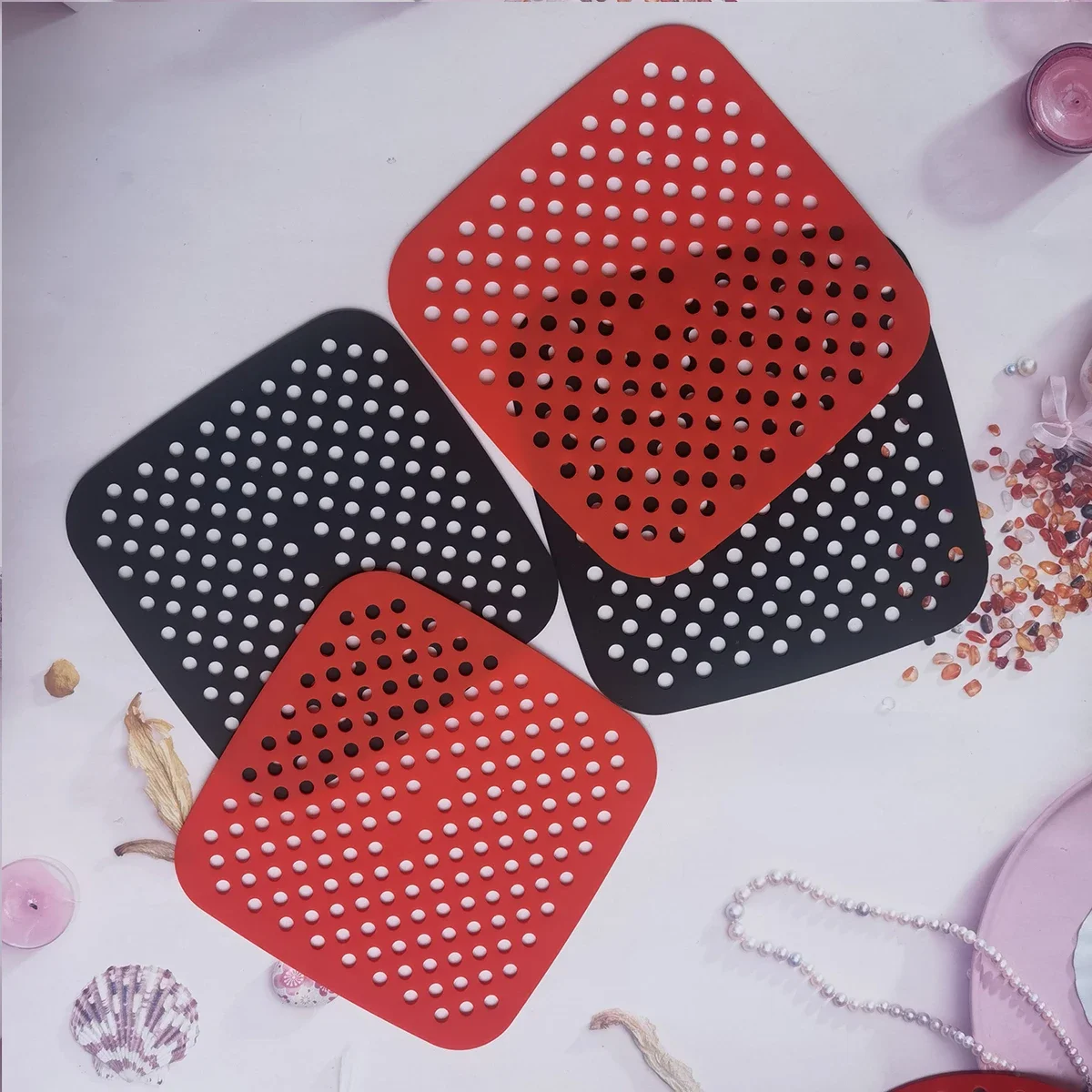 Kitchen Accessories Air Fryer Accessories Frets for Offer Kitchen Cake Baking Mat Non-stick Silicone Pad Pastry Cookware Dining