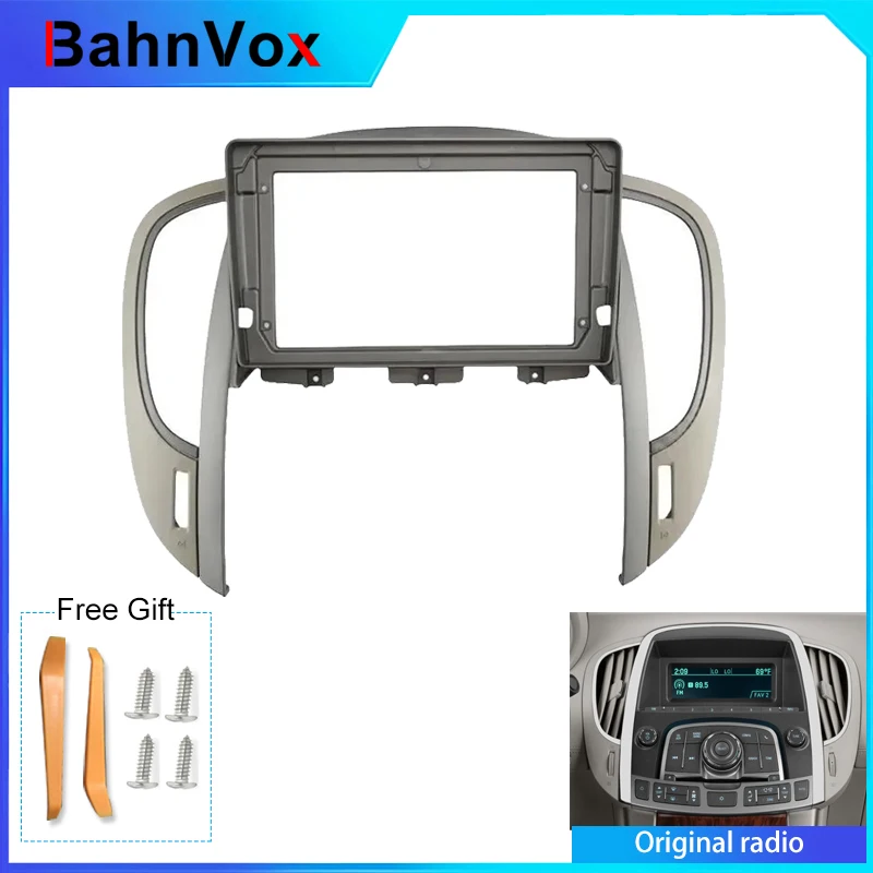9 inch Android Car Radio frame for Buick La Crosse 2009 - 2013 2din Stereo GPS Fascia bezel Panel Adapter wire harness