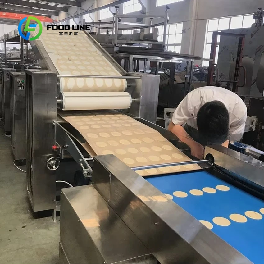 Customized size automatic pizza dough machine freezing production line automatic pizza forming machine