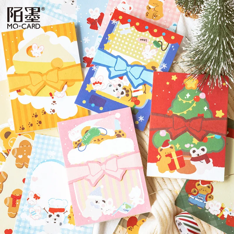 15pcs/lot Memo Pads Sticky Notes Cartoon Christmas Retro Paper diary Scrapbooking Stickers Office School stationery Notepad