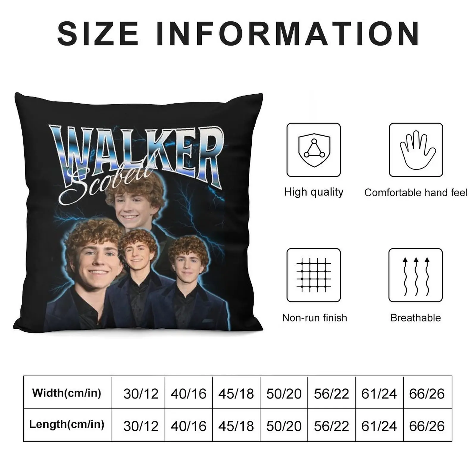 Walker Scobell Throw Pillow Throw Pillow Covers Pillow Case Covers Decorative