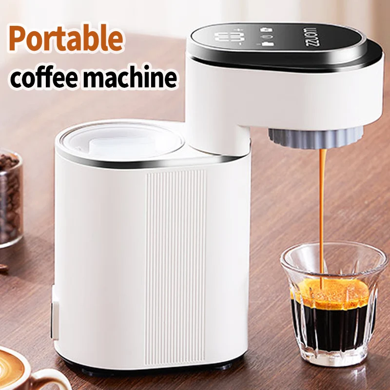 

110V/220V Portable Italian coffee machine - Cold and hot dual-extraction espresso machine - Compact mini travel coffee machine
