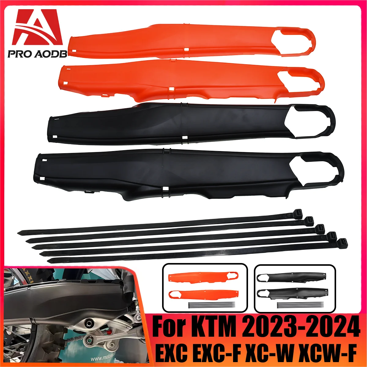 

Motorcycle Swingarm Swing Arm Protector Cover For KTM XC-W EXC-F XCW-F EXC EXCF150 250 300 350 450 NEW 2024 Enduro Dirt Pit Bike