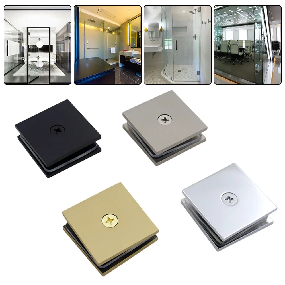 

Glass Panel Fixing Brass Glass Clamp 8-12 Mm Glass Compatibility Easy To Install U-Clamp For Bathroom Installation