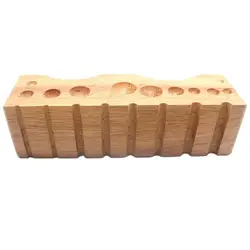 Wood Dapping Swaging Block for Metal Doming Forming Jewelry Tools and Equipment