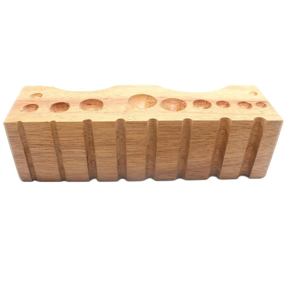 Wood Dapping Swaging Block for Metal Doming Forming Jewelry Tools and Equipment