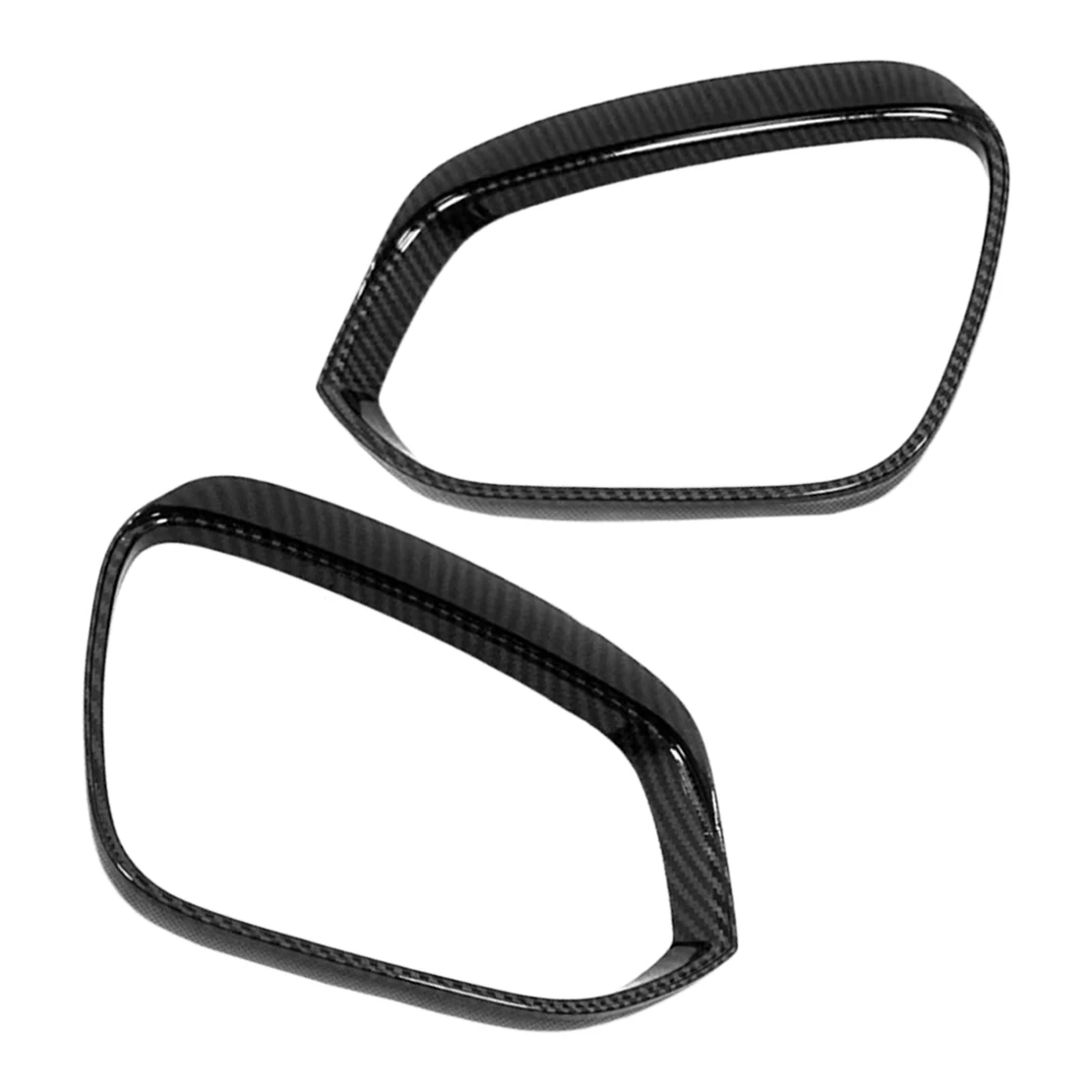 

1 Pair Car Rearview Side Mirror Rain Eyebrow Trim Fit for Toyota Corolla Cross 2022-2023 Black Carbon Fiber Style