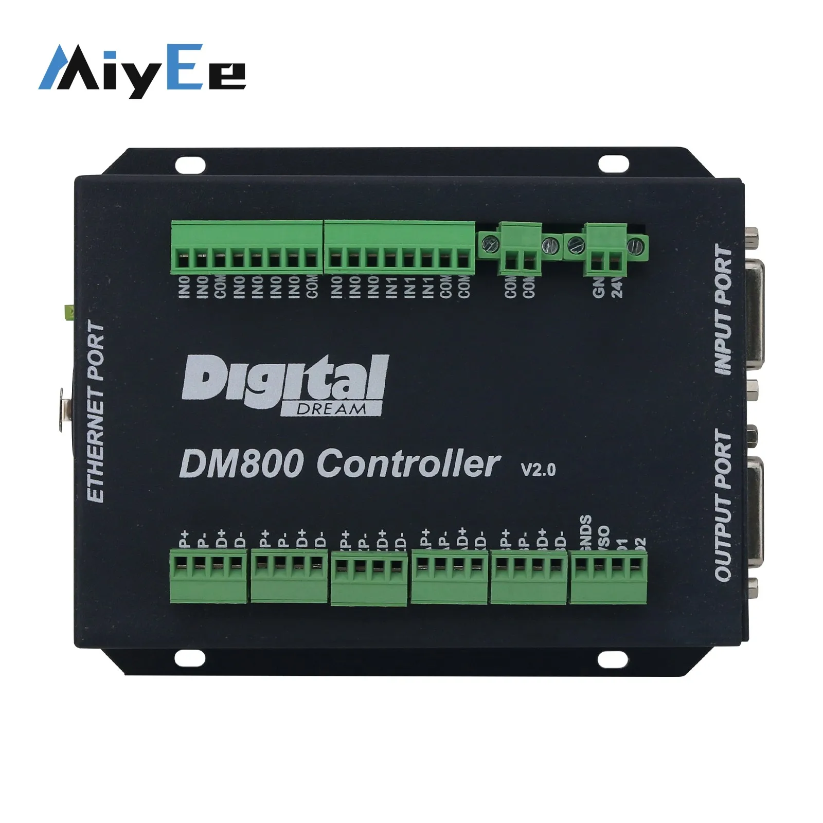 DM800 3-Axis/4-Axis/5-Axis Handheld CNC Controller Built-in MPG 3.8-inch Display Motion Controller with Emergency Stop Button