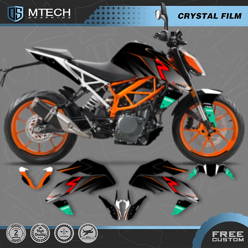 

DSMTECH Motorcycle Graphics Decals Stickers Kits For KTM 2017 2018 2019 2020 DUKE 125 17-20 DUKE125 390 002