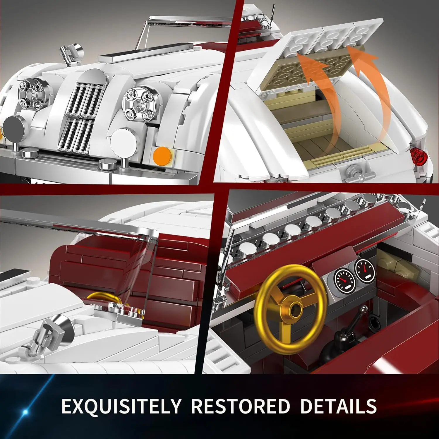 Набор для сборки спортивного автомобиля Mold King 1302 + PCS, набор коллекционных моделей для взрослых и подростков, идея подарка