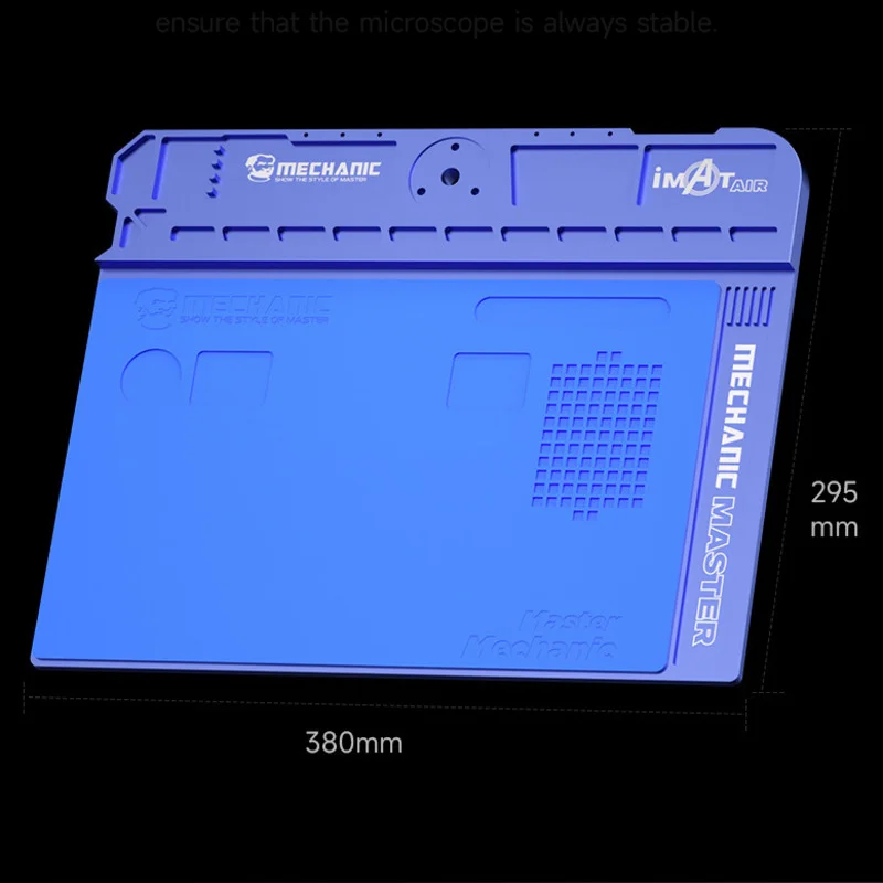 Mechanic IMat Air Aluminum Alloy Microscope Base High Heat Resistance Maintenance Tool Organizer Desk Mat Phone PCB Repair Stand