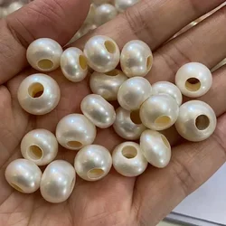 10-13MM European bead Spacer Beads Natural Pearls Beads Large Hole