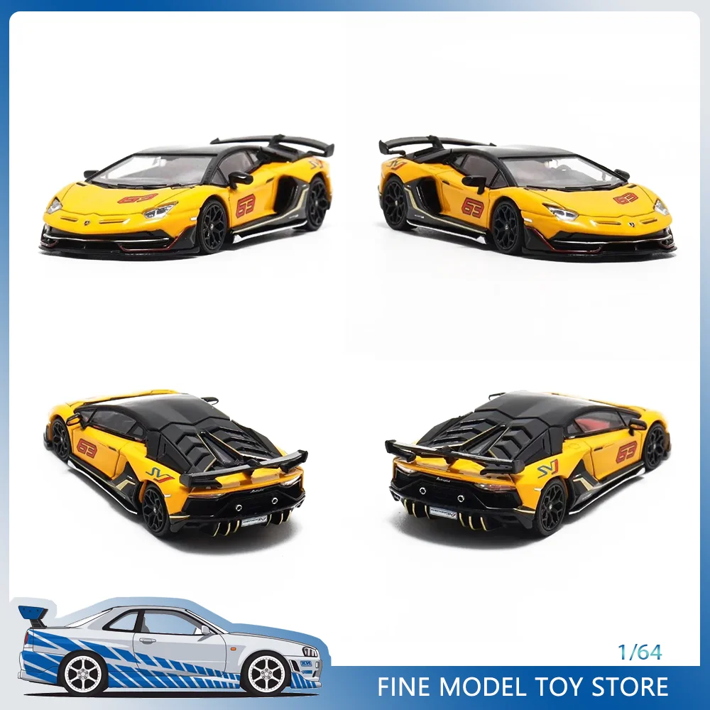 Maxwell 1:64 Aventador SVJ Alloy Premium Diecast Vehicle Model Collection
